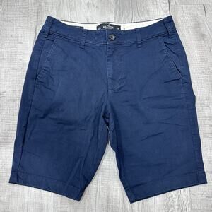 Hollister California Epic Slex Skinny Shorts Mens 30 Blue Stretch Beachwear